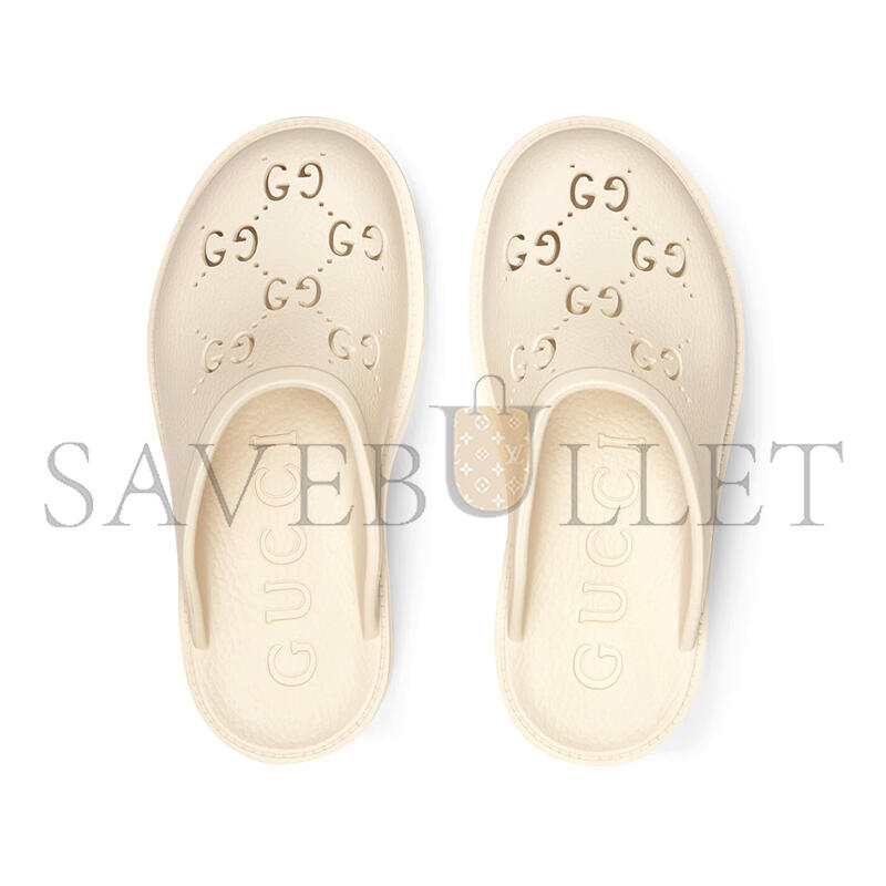 GUCCI WOMEN'S PLATFORM PERFORATED G SANDAL 